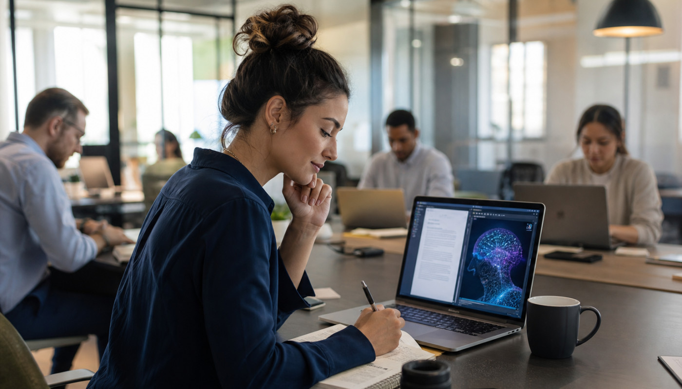 Trabajar con inteligencia artificial: experiencia híbrida en equipos de redacción